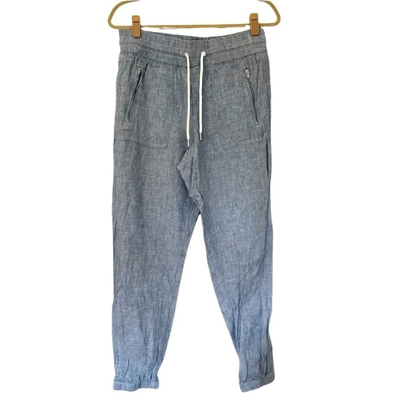 Athleta Women’s Cabo Linen Jogger Chambray Size 8 - Picture 3 of 14